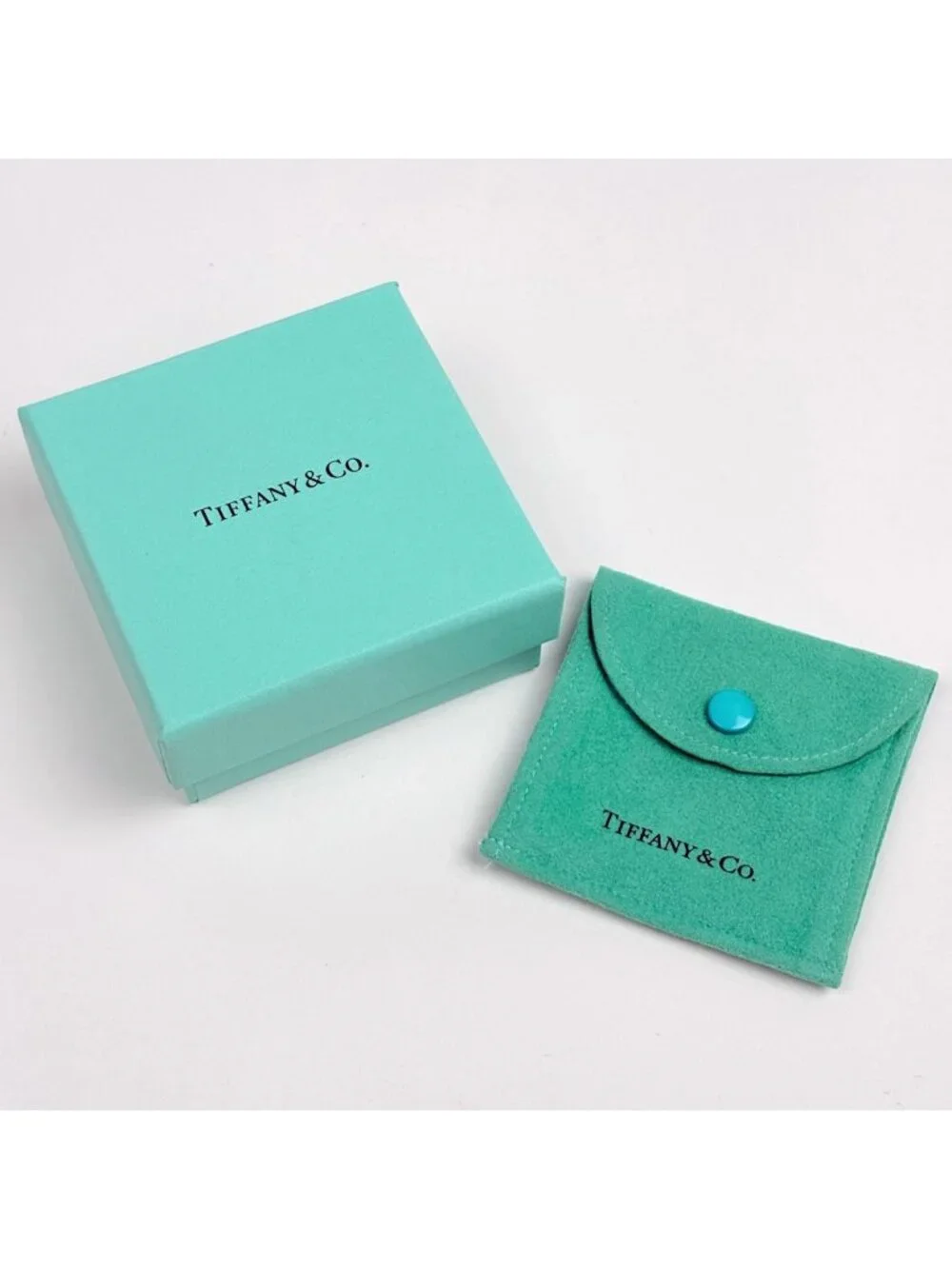 Tiffany & Co Earrings Square Hoop 925 Sterling Silver